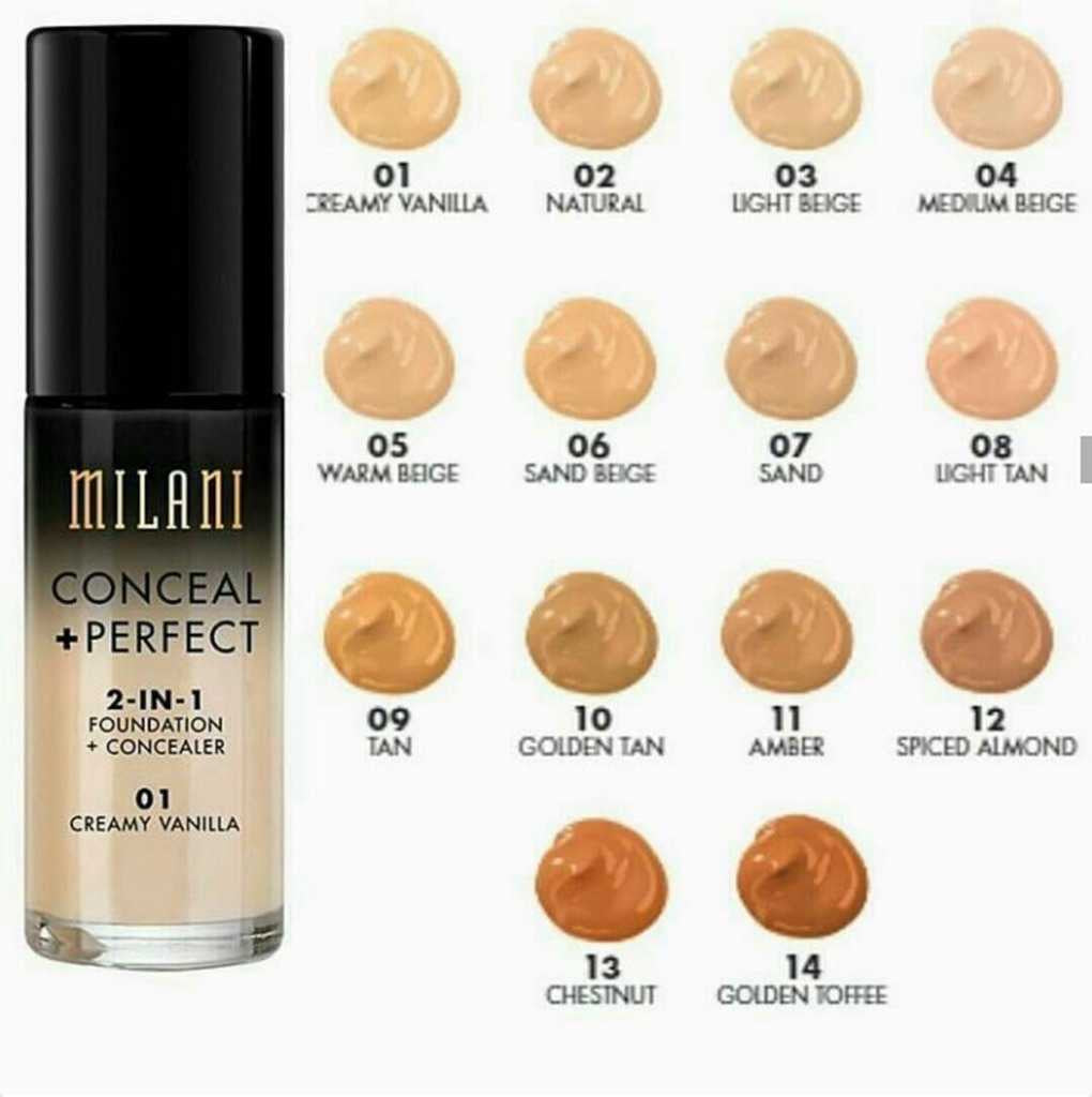 Milani 2 en 1 Conceal & Perfect Foundation