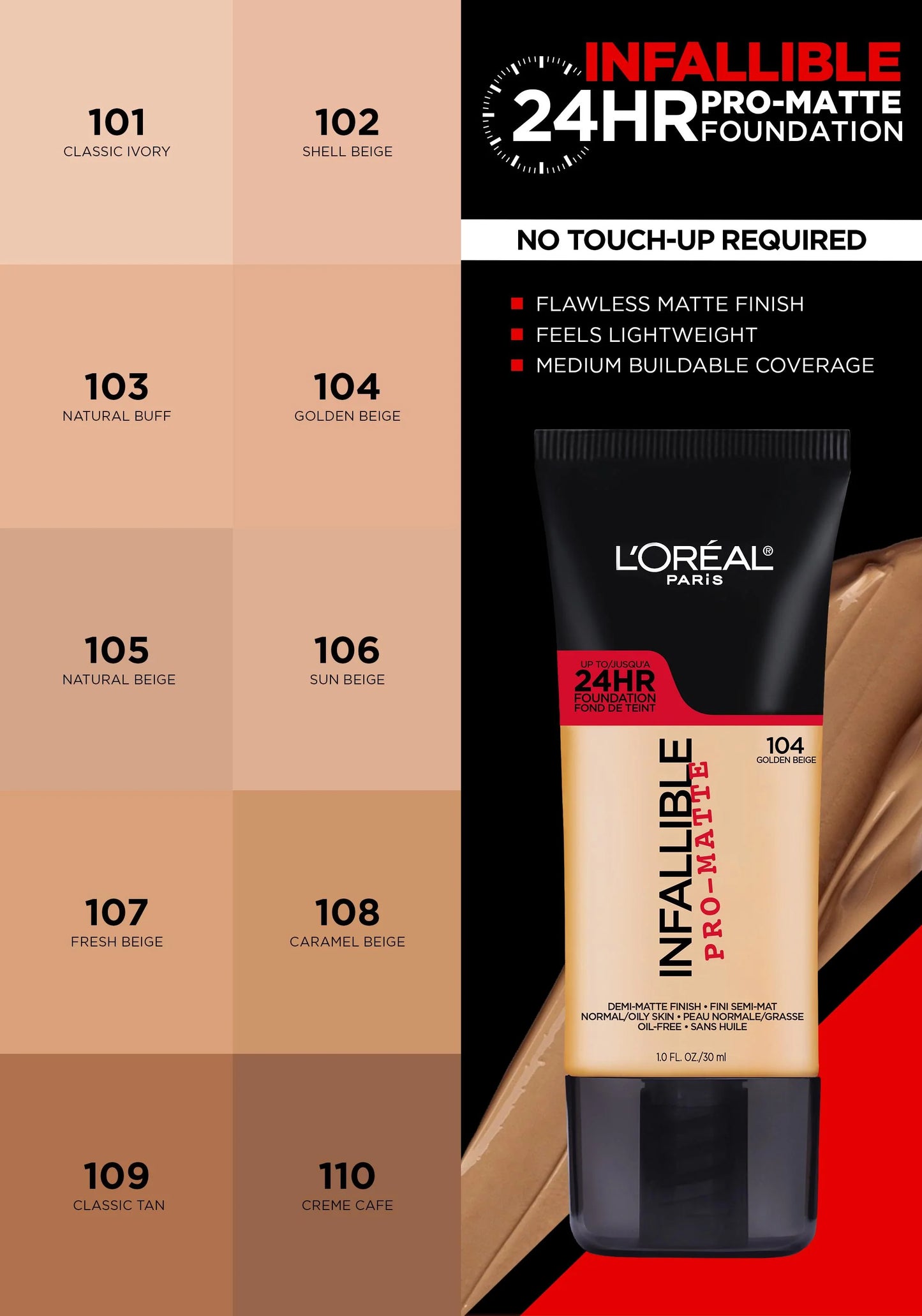 L'Oreal Infallible Pro Matte Foundation