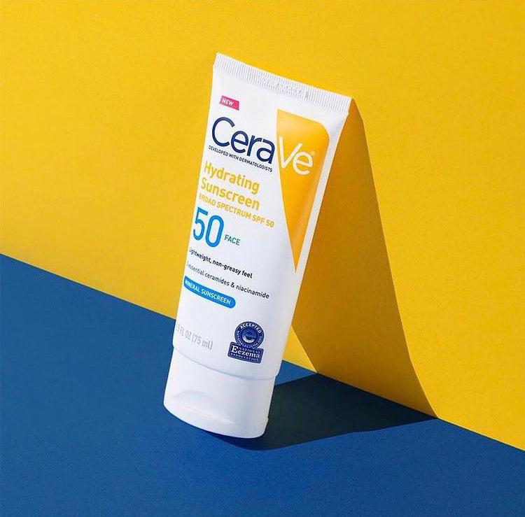 Cerave hydrating Mineral Sunscreen SPF50