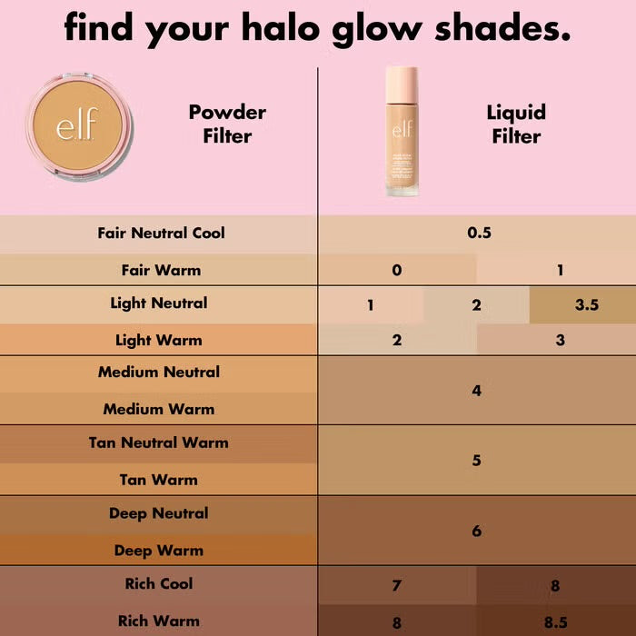 Elf halo glow pressed powder