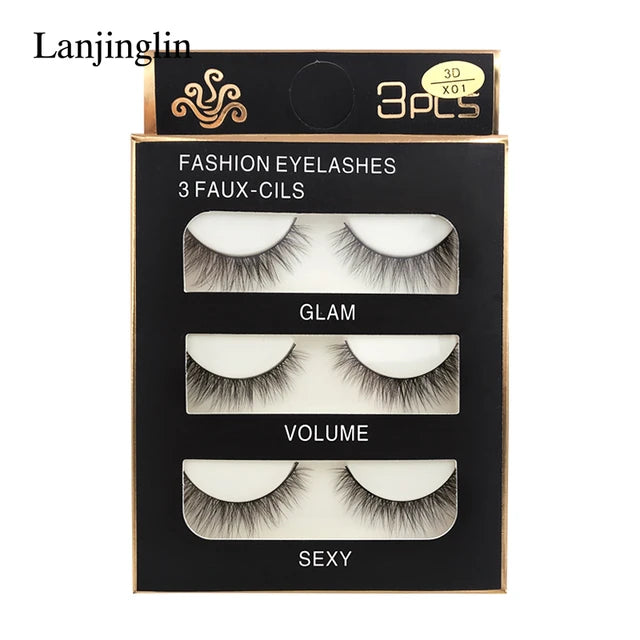 Fashion Eyelashes 3 Faux