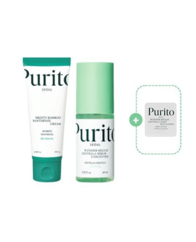 Purito Seoul Bamboo Dúo Panthenol cream + Wonder releaf serum