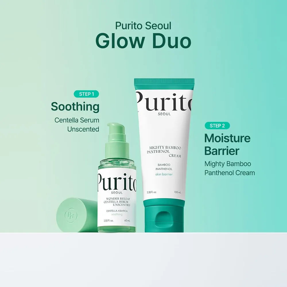 Purito Seoul Bamboo Dúo Panthenol cream + Wonder releaf serum